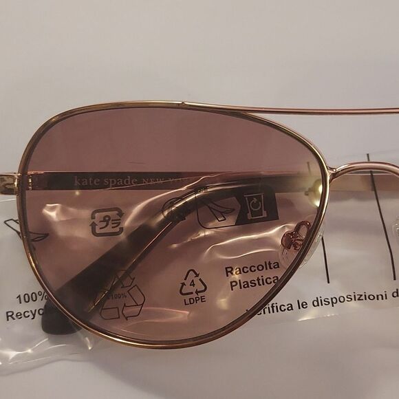 Kate Spade Rose Gold Pink Gradient Sunglasses - Picture 3 of 7